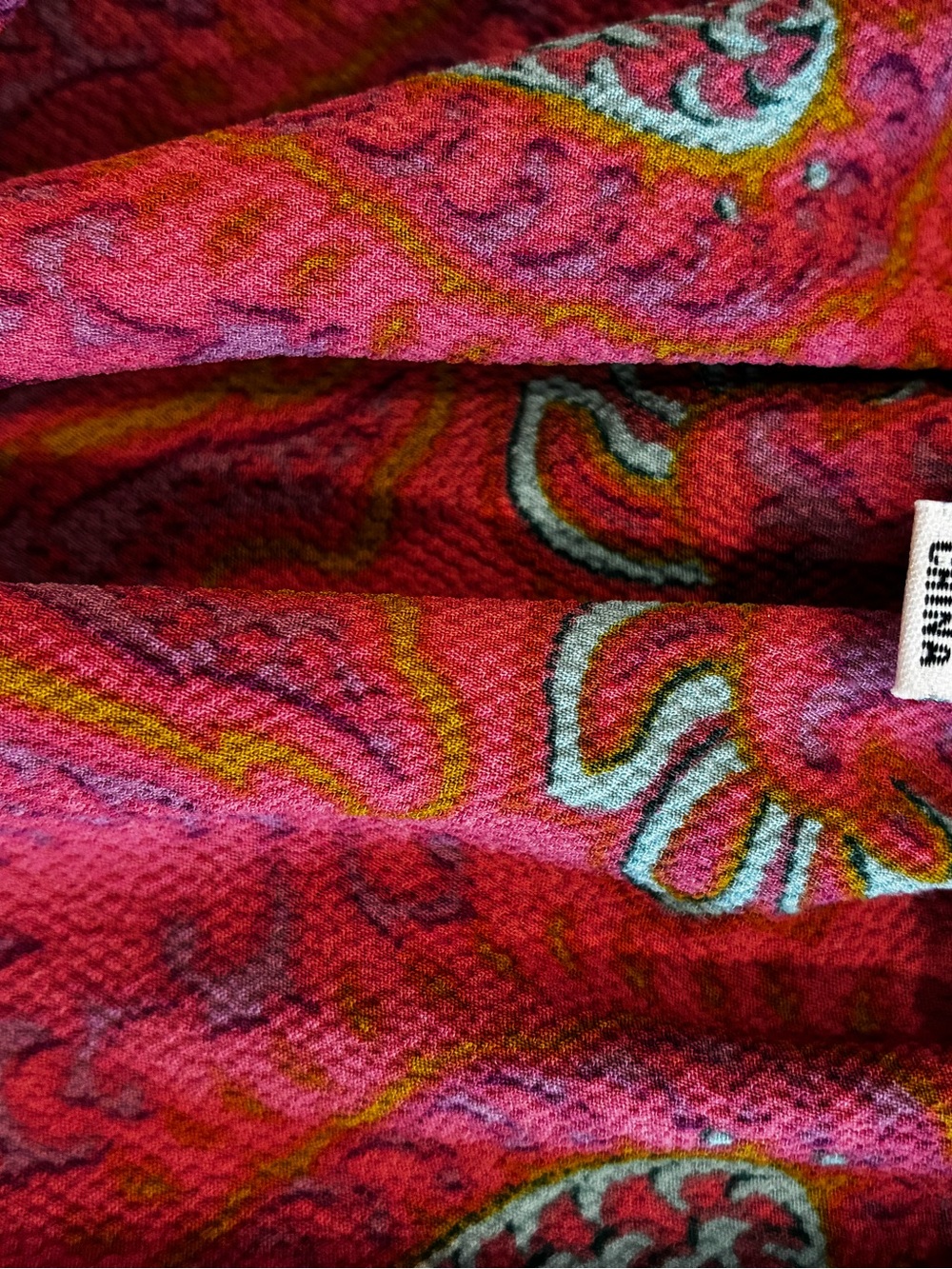 Rose & Olive Pink Paisley-Print Sleeveless V-Neck Camisole - Picture 3 of 4
